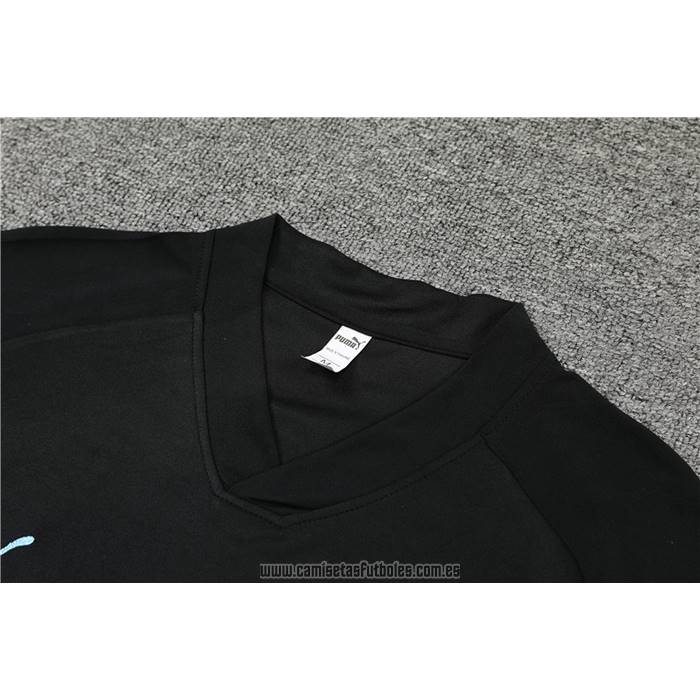 Chandal del Manchester City Manga Corta 2022-2023 Negro - Pantalon Corto
